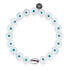 Weiß | 925 Sterling Silber | Kristall Böser Blick Armband